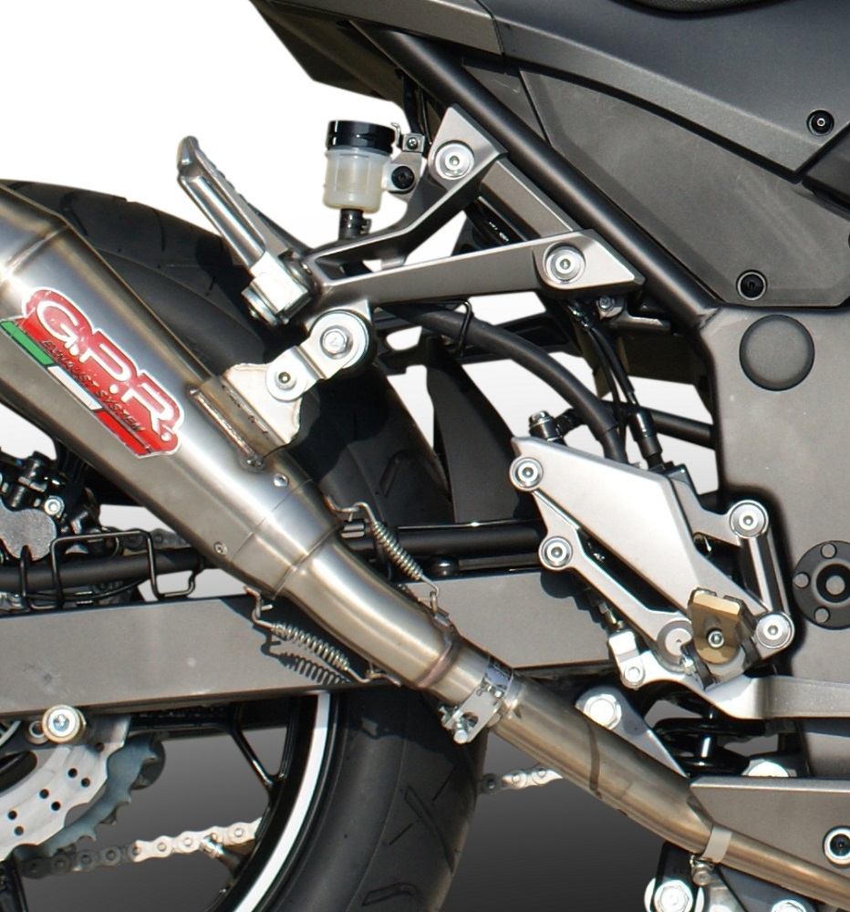 Egzoz ile uyumlu Kawasaki Z 300 2014-2017, Powercone Evo, Egzoz yasal, onaylı, çıkarılabilir db killer ve bağlantı borulu susturucu 