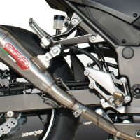 Egzoz ile uyumlu Kawasaki Z 300 2014-2017, Powercone Evo, Egzoz yasal, onaylı, çıkarılabilir db killer ve bağlantı borulu susturucu 