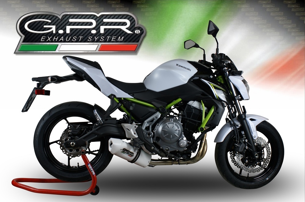 Exhaust compatible with Kawasaki Z 650 2021-2022, Albus Evo4, full system exhaust legal for UK and non-EU countries including removable db killer 