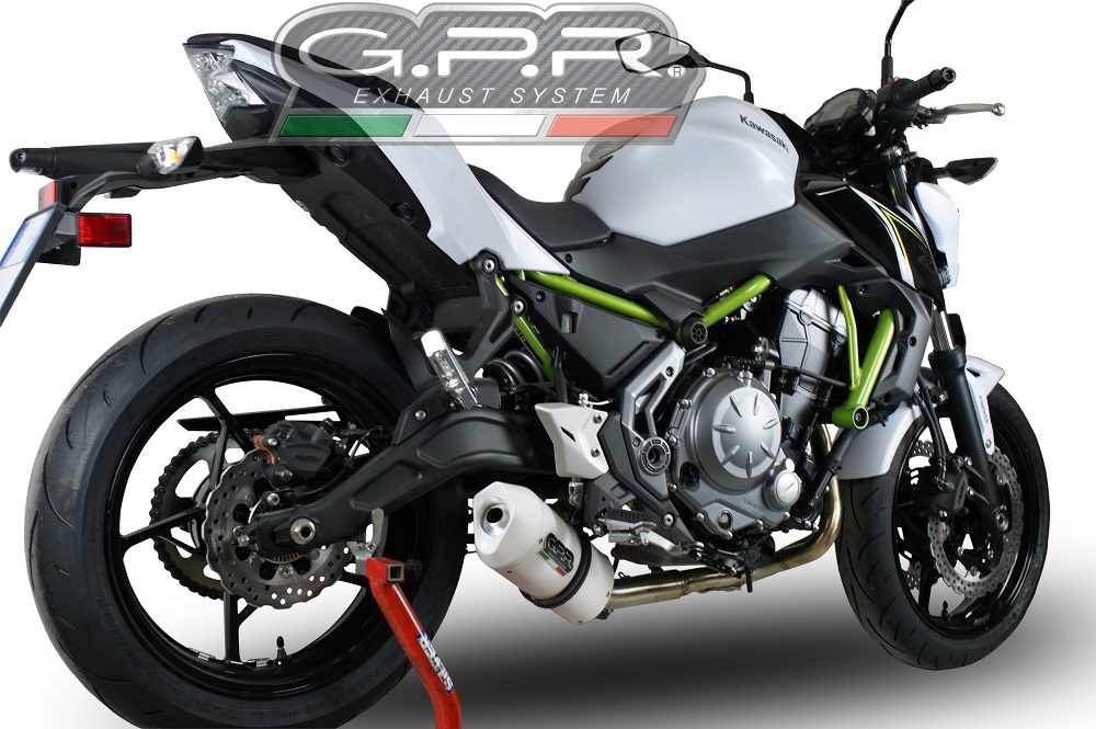 Exhaust compatible with Kawasaki Z 650 2021-2022, Albus Evo4, full system exhaust legal for UK and non-EU countries including removable db killer 