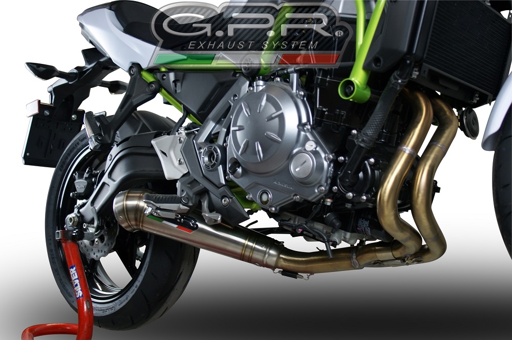 Egzoz ile uyumlu Kawasaki Ninja 650 2023-2024, Powercone Evo, Yalnızca gürültü için onaylanan sistem, AB dışındaki pazarlar için geçerlidir Tam hat, susturucu artı toplayıcı 