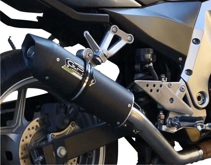 Egzoz ile uyumlu Kawasaki Z 750 - R 2007-2014, Furore Nero, Egzoz yasal, onaylı, çıkarılabilir db killer ve bağlantı borulu susturucu 