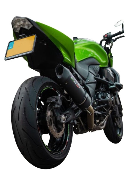 Egzoz ile uyumlu Kawasaki Z 750 - S 2004-2006, Furore Nero, Egzoz yasal, onaylı, çıkarılabilir db killer ve bağlantı borulu susturucu 