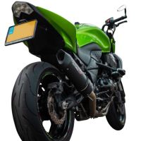 Egzoz ile uyumlu Kawasaki Z 750 - S 2004-2006, Furore Nero, Egzoz yasal, onaylı, çıkarılabilir db killer ve bağlantı borulu susturucu 