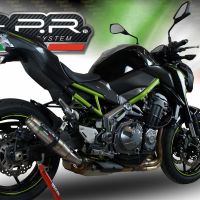 Egzoz ile uyumlu Kawasaki Z 900 E 2017-2020, Deeptone Inox, Egzoz yasal, onaylı, çıkarılabilir db killer ve bağlantı borulu susturucu 