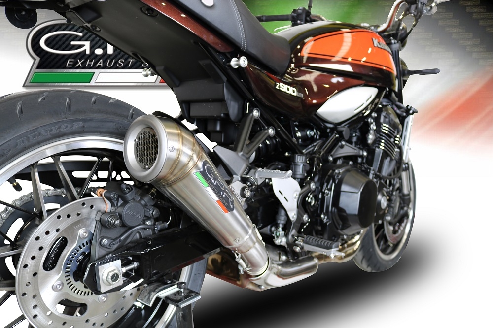 Egzoz ile uyumlu Kawasaki Z 900 RS 2018-2020, Powercone Evo, Egzoz yasal, onaylı, çıkarılabilir db killer ve bağlantı borulu susturucu 