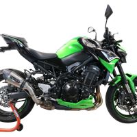 Egzoz GPR ile uyumlu  Kawasaki Z 900 E 2017-2020, New Grand Prix Evo Titanium, Egzoz yasal, onaylı, çıkarılabilir db killer ve bağlantı borulu susturucu 