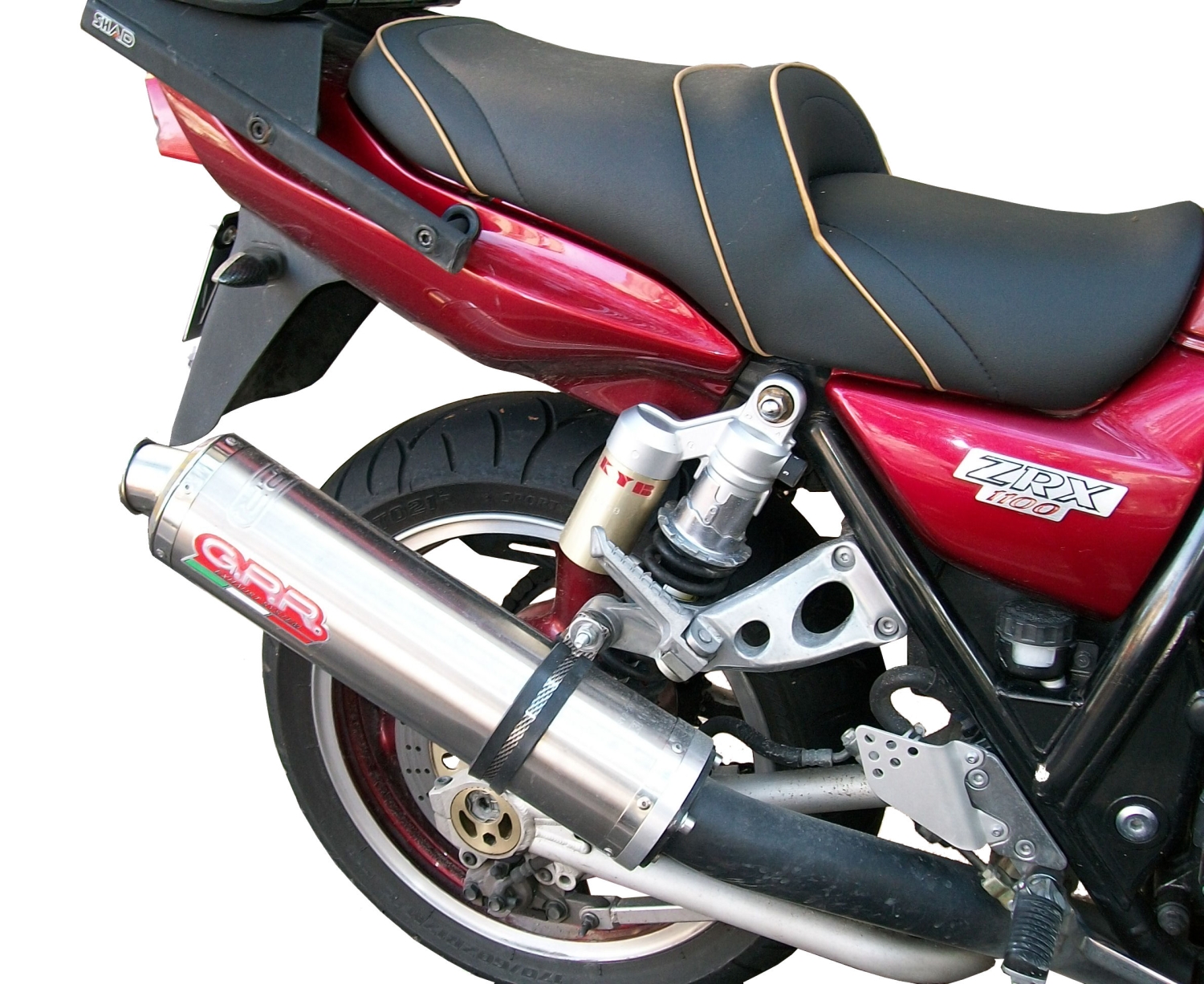 Egzoz ile uyumlu Kawasaki ZRX-1100 1998-2001, Inox Tondo, Homologe sistem Cıvatalı flanş bağlantılı çift susturucu 