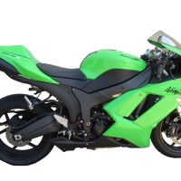 Egzoz ile uyumlu Kawasaki Zx-6R 2007-2008, Tiburon Titanium, Egzoz yasal, onaylı, çıkarılabilir db killer ve bağlantı borulu susturucu 