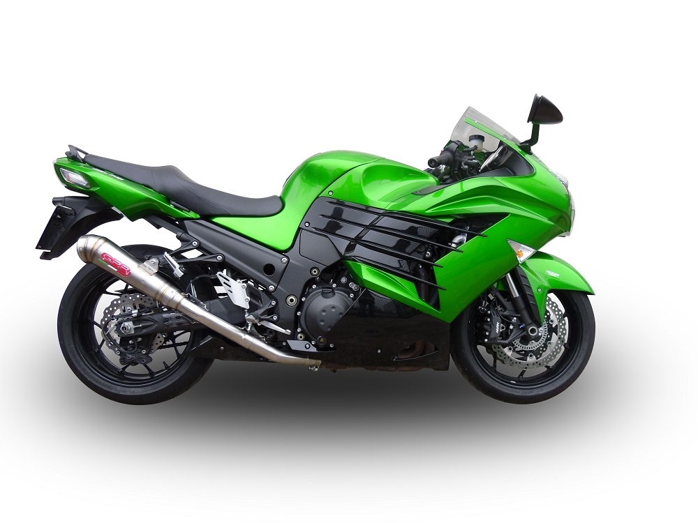 Egzoz ile uyumlu Kawasaki Zzr 1400 2012-2016, Powercone Evo, Homologe sistem Double Susturucu ve özel bağlantı borusu 