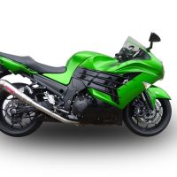Egzoz ile uyumlu Kawasaki Zzr 1400 2012-2016, Powercone Evo, Homologe sistem Double Susturucu ve özel bağlantı borusu 