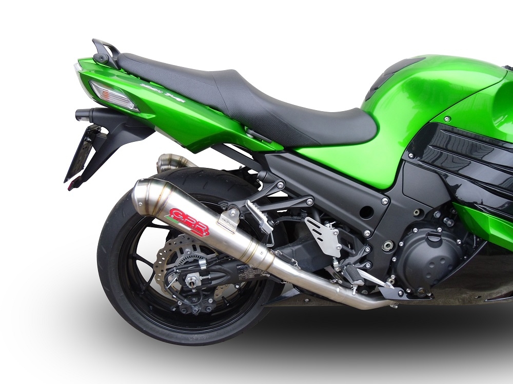 Egzoz ile uyumlu Kawasaki Zzr 1400 2012-2016, Powercone Evo, Homologe sistem Double Susturucu ve özel bağlantı borusu 