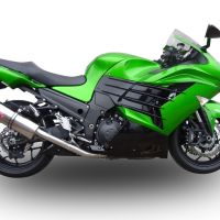 Egzoz ile uyumlu Kawasaki Zzr 1400 2017-2022, Trioval, Homologe sistem Double Susturucu ve özel bağlantı borusu 