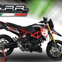 Egzoz ile uyumlu Aprilia Shiver 900 2017-2020, Furore Evo4 Nero, Homologe sistem Double Susturucu ve özel bağlantı borusu 