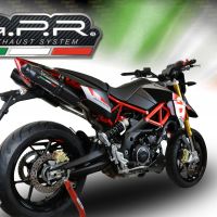 Egzoz ile uyumlu Aprilia Shiver 900 2017-2020, Furore Evo4 Nero, Homologe sistem Double Susturucu ve özel bağlantı borusu 