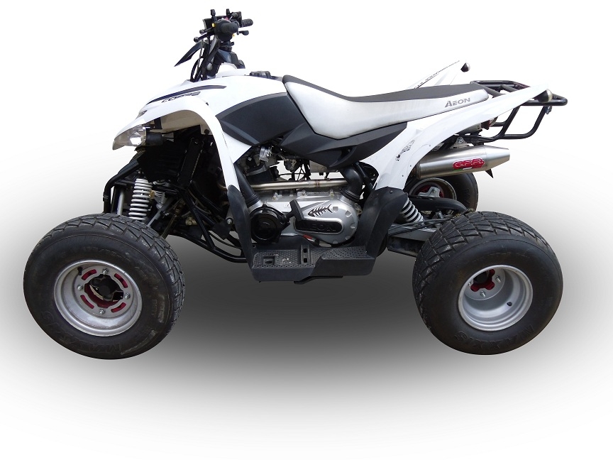 Egzoz ile uyumlu Aeon Cobra 300 2007-2021, Deeptone Atv, Onaylanmış ve yasal, çıkarılabilir db öldürücü dahil tam sistem egzozu 