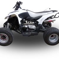 Egzoz ile uyumlu Aeon Cobra 300 2007-2021, Deeptone Atv, Onaylanmış ve yasal, çıkarılabilir db öldürücü dahil tam sistem egzozu 