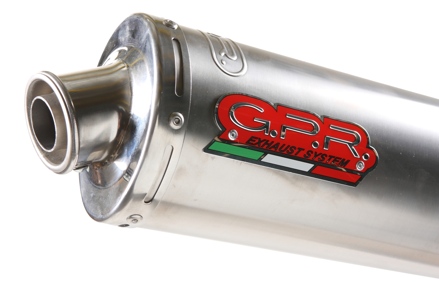 Egzoz ile uyumlu Hyosung Comet 250 GT - R 2001-2014, Inox Tondo, Homologe sistem Cıvatalı flanş bağlantılı çift susturucu 
