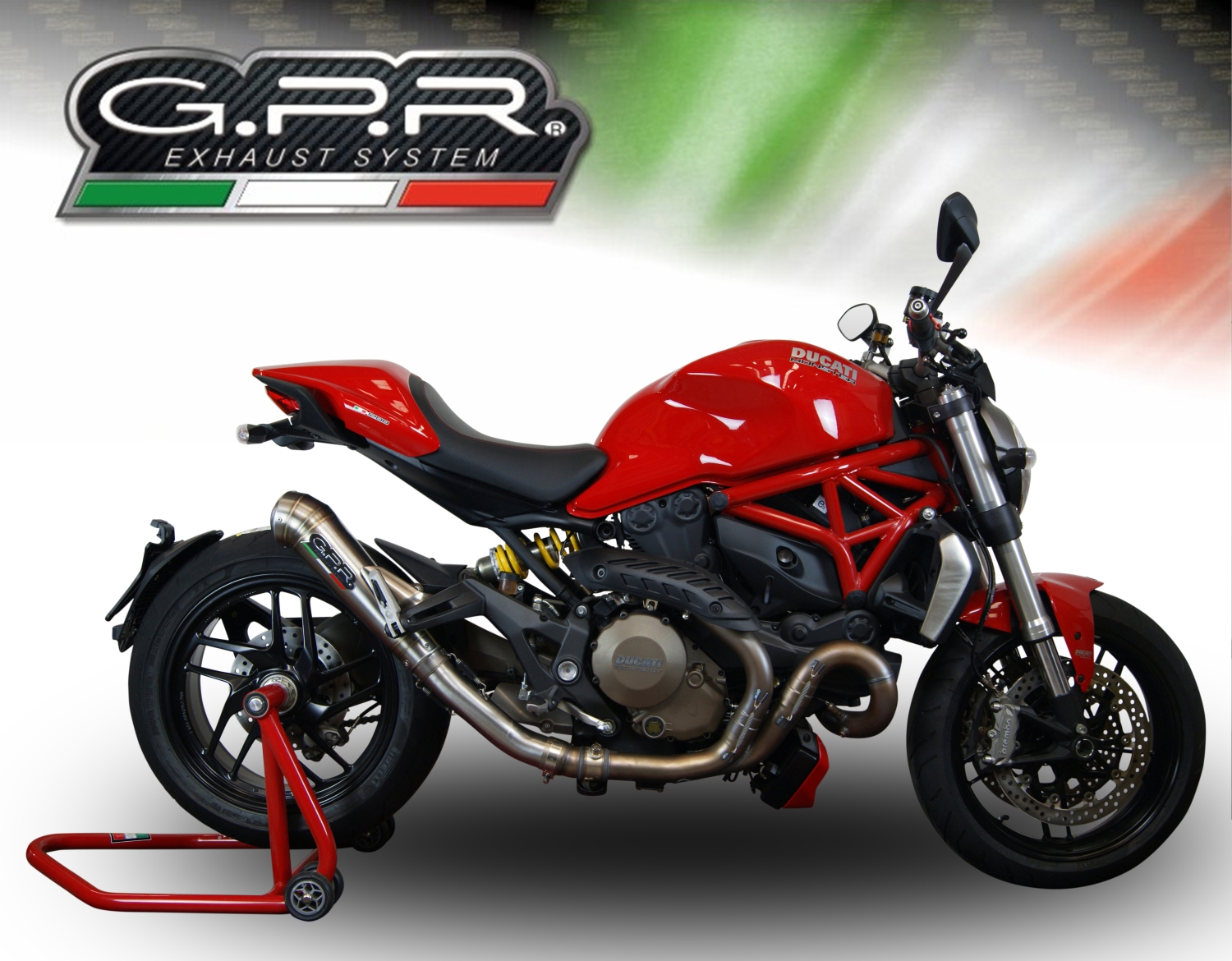 Egzoz ile uyumlu Ducati Monster 1200 S -R 2017-2021, Powercone Evo, Onaylanmış ve yasal, çıkarılabilir db öldürücü dahil tam sistem egzozu 
