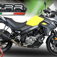Egzoz ile uyumlu Suzuki V-Strom 650 2021-2025, Furore Evo4 Poppy, Çıkarılabilir db öldürücü ve bağlantı borusu dahil AB dışı pazarlar için yasal olan orta tam sistem egzozu 