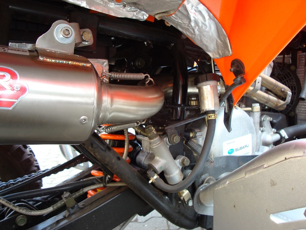 Egzoz ile uyumlu Adly 500 Hurricane S 2005-2021, Deeptone Atv, Onaylanmış ve yasal, çıkarılabilir db öldürücü dahil tam sistem egzozu 