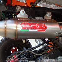 Egzoz ile uyumlu Adly 500 Hurricane S 2005-2021, Deeptone Atv, Egzoz yasal, onaylı, çıkarılabilir db killer ve bağlantı borulu susturucu 