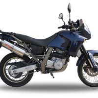 Egzoz ile uyumlu Aprilia Pegaso 3 650 -Pegaso i.e. 1997-2004, Trioval, Homologe sistem Double Susturucu ve özel bağlantı borusu 