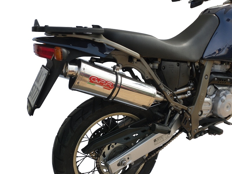 Egzoz ile uyumlu Aprilia Pegaso Strada 650 2005-2011, Trioval, Homologe sistem Double Susturucu ve özel bağlantı borusu 