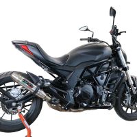 Egzoz ile uyumlu Benelli 502 C 2019-2020, Deeptone Inox, Egzoz yasal, onaylı, çıkarılabilir db killer ve bağlantı borulu susturucu 