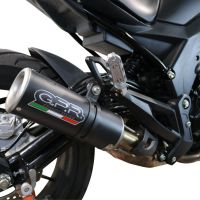 Egzoz ile uyumlu Benelli 502 C 2021-2024, M3 Black Titanium, Egzoz yasal, onaylı, çıkarılabilir db killer ve bağlantı borulu susturucu 