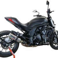 Egzoz ile uyumlu Benelli 502 C 2019-2020, M3 Inox , Egzoz yasal, onaylı, çıkarılabilir db killer ve bağlantı borulu susturucu 