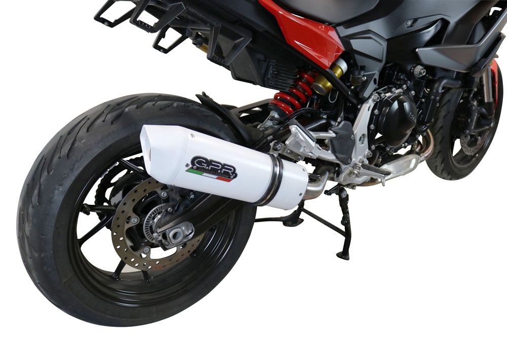 Egzoz ile uyumlu Bmw F 900 XR-R 2020-2025, Albus Evo4, Egzoz yasal, onaylı, çıkarılabilir db killer ve bağlantı borulu susturucu 