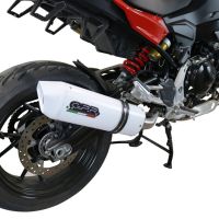 Egzoz ile uyumlu Bmw F 900 XR-R 2020-2025, Albus Evo4, Egzoz yasal, onaylı, çıkarılabilir db killer ve bağlantı borulu susturucu 