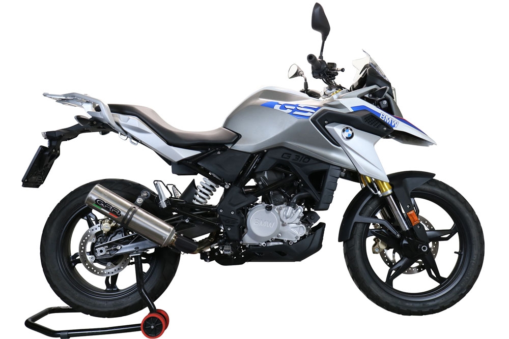 Egzoz ile uyumlu Bmw G 310 Gs 2022-2024, M3 Inox , Yalnızca gürültü için onaylanan sistem, AB dışındaki pazarlar için geçerlidir Tam hat, susturucu artı toplayıcı 
