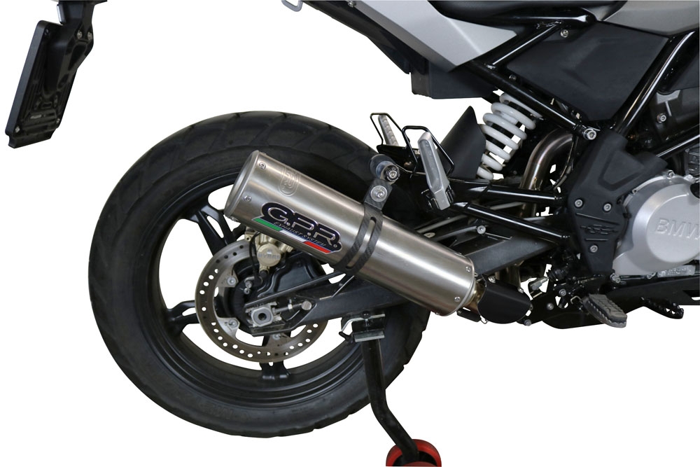 Egzoz ile uyumlu Bmw G 310 Gs 2022-2024, M3 Inox , Yalnızca gürültü için onaylanan sistem, AB dışındaki pazarlar için geçerlidir Tam hat, susturucu artı toplayıcı 