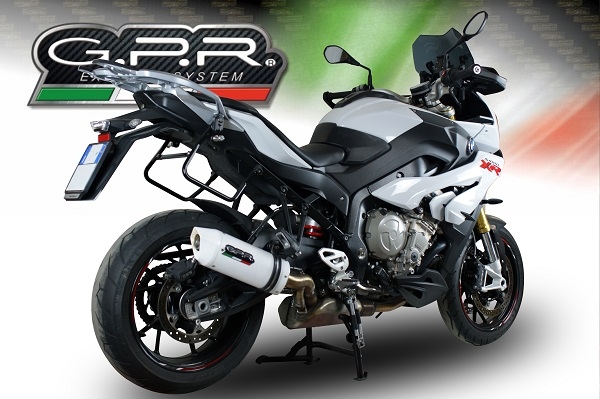 Egzoz ile uyumlu Bmw S 1000 XR -M 2015-2016, Albus Ceramic, Egzoz yasal, onaylı, çıkarılabilir db killer ve bağlantı borulu susturucu 