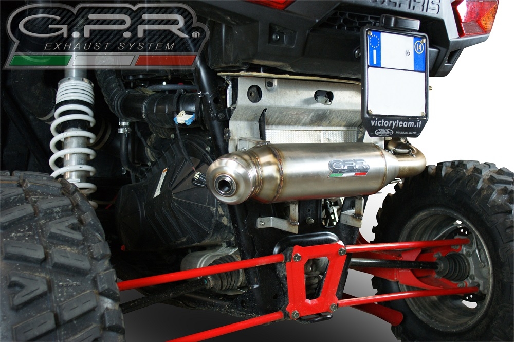 Egzoz ile uyumlu Polaris Rzr XP 1000 2014-2023, Power Bomb, Egzoz yasal, onaylı, çıkarılabilir db killer ve bağlantı borulu susturucu 
