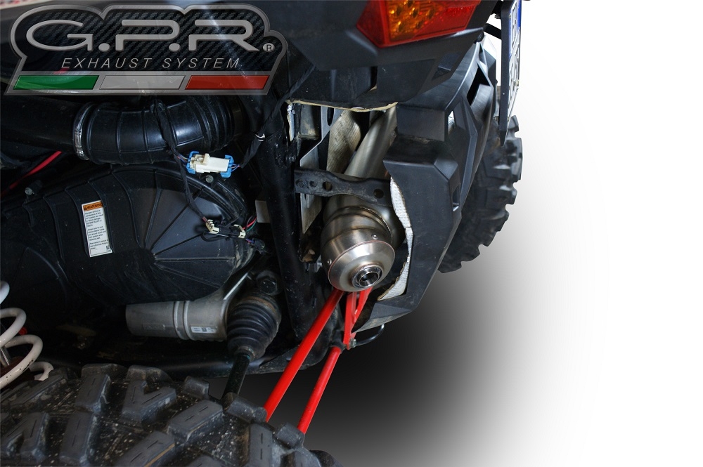 Egzoz ile uyumlu Polaris Rzr XP 1000 2014-2023, Power Bomb, Egzoz yasal, onaylı, çıkarılabilir db killer ve bağlantı borulu susturucu 