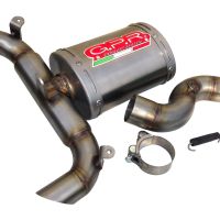 Egzoz ile uyumlu Suzuki Gsr 600 2006-2011, Titanium Oval , Egzoz yasal, onaylı, çıkarılabilir db killer ve bağlantı borulu susturucu 