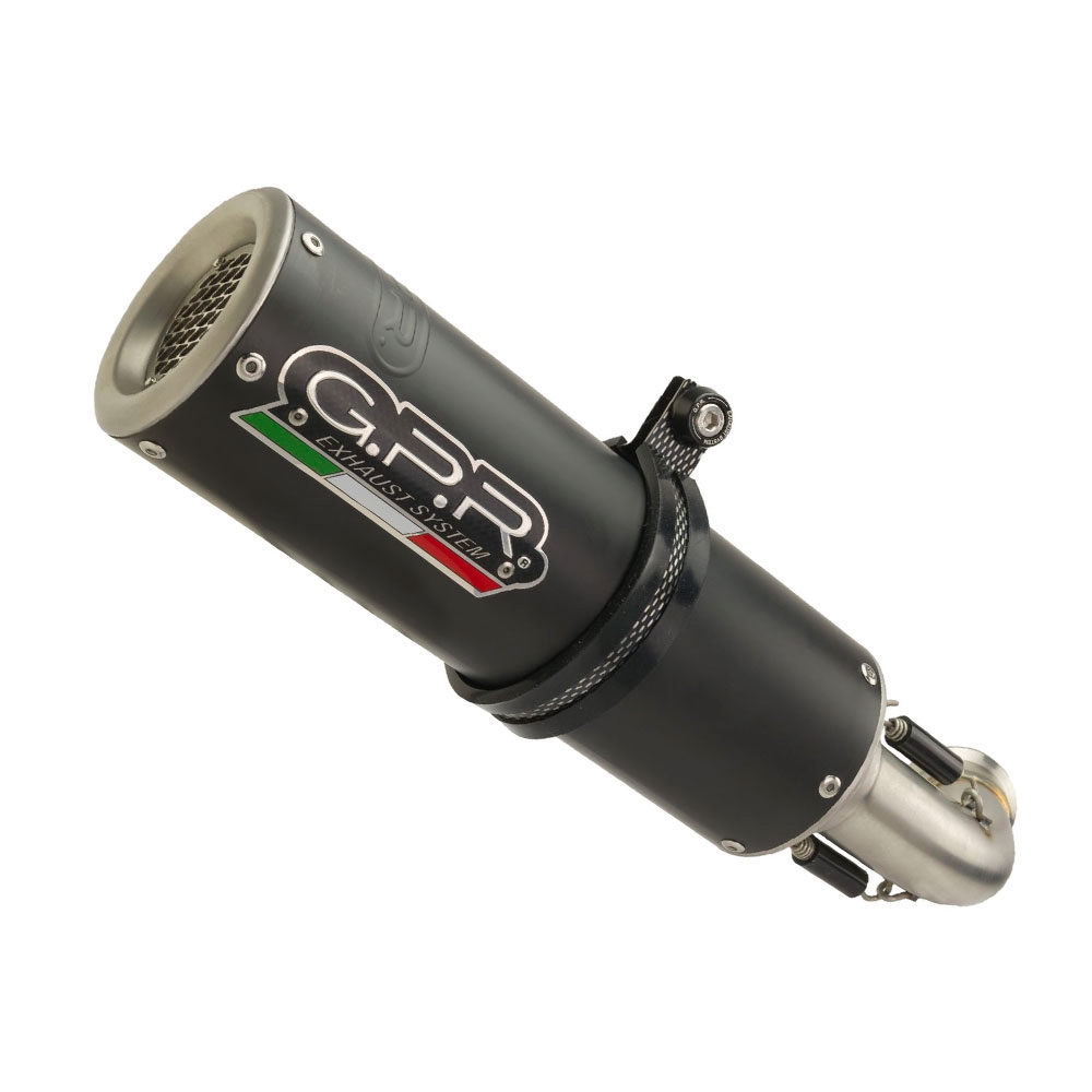 Egzoz ile uyumlu Benelli Bn 125 2021-2024, M3 Black Titanium, Yalnızca gürültü için onaylanan sistem, AB dışındaki pazarlar için geçerlidir Tam hat, susturucu artı toplayıcı 