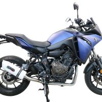 Exhaust compatible with Yamaha Tracer 700 GT 2019-2020, Albus Ceramic, full system exhaust legal for UK and non-EU countries including removable db killer 