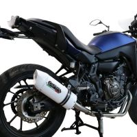 Egzoz ile uyumlu Yamaha Tracer 700 2016-2019, Albus Ceramic, Yalnızca gürültü için onaylanan sistem, AB dışındaki pazarlar için geçerlidir Tam hat, susturucu artı toplayıcı 