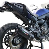 Egzoz ile uyumlu Yamaha Mt-07 2014-2016, Furore Nero, Onaylanmış ve yasal, çıkarılabilir db öldürücü dahil tam sistem egzozu 