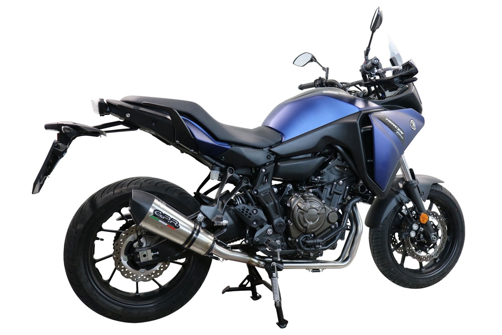 Egzoz GPR ile uyumlu  Yamaha Tracer 7 2021-2024, New Grand Prix Evo Titanium, Homologe edilmemiş dbkiller ile yarış sistemi Tam hat, susturucu artı toplayıcı 