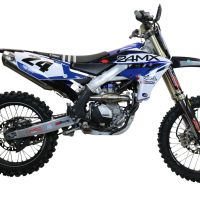 Egzoz ile uyumlu Yamaha WR 250 F 2020-2024, Pentacross FULL Titanium, Motokros sitem ile FIM Dbkiller Tam hat, susturucu artı toplayıcı 