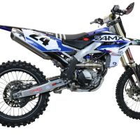 Egzoz ile uyumlu Yamaha WR 250 F 2020-2024, Pentacross FULL Titanium, Motokros sitem ile FIM Dbkiller Tam hat, susturucu artı toplayıcı 