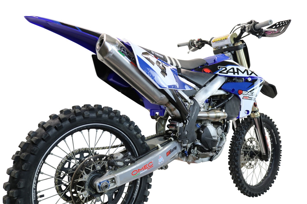 Egzoz ile uyumlu Yamaha WR 250 F 2020-2024, Pentacross FULL Titanium, Motokros sitem ile FIM Dbkiller Tam hat, susturucu artı toplayıcı 