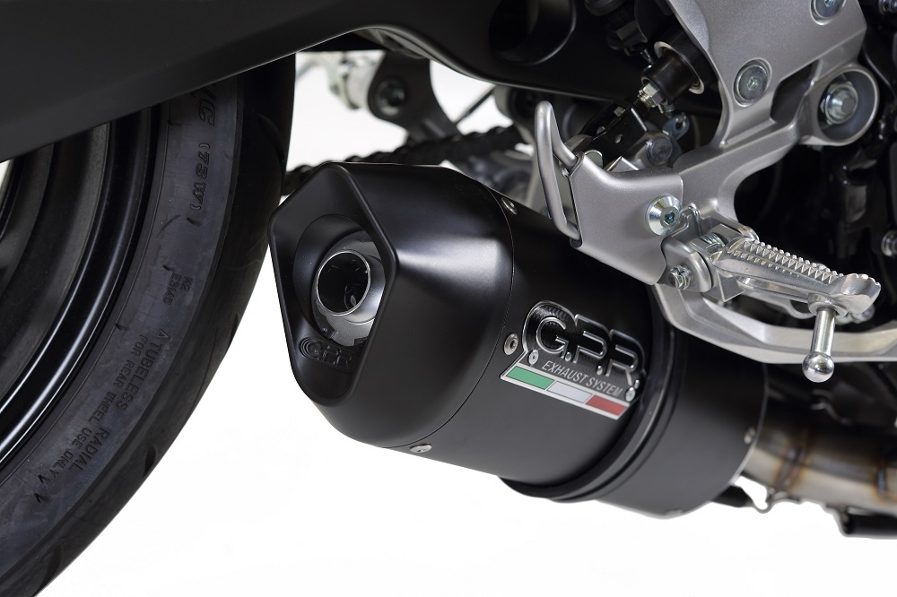 Egzoz ile uyumlu Yamaha Mt-09 2014-2016, Furore Nero, Onaylanmış ve yasal, çıkarılabilir db öldürücü dahil tam sistem egzozu 