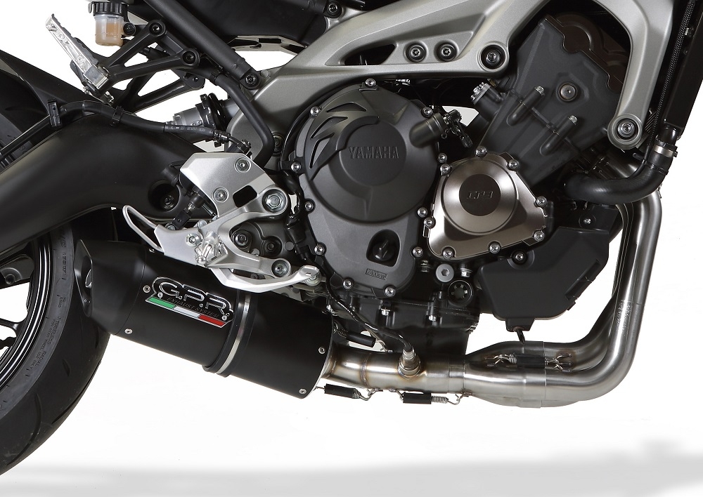 Egzoz ile uyumlu Yamaha XSR900 2016-2021, Furore Evo4 Nero, Yalnızca gürültü için onaylanan sistem, AB dışındaki pazarlar için geçerlidir Tam hat, susturucu artı toplayıcı 