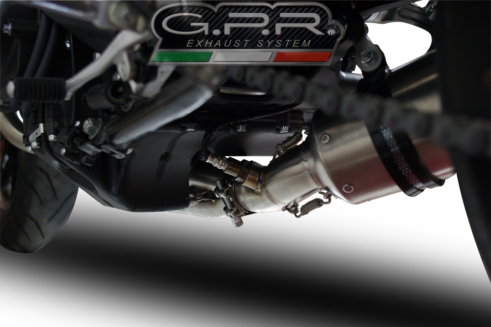 Egzoz ile uyumlu Yamaha Mt-09 2014-2016, Furore Nero, Onaylanmış ve yasal, çıkarılabilir db öldürücü dahil tam sistem egzozu 